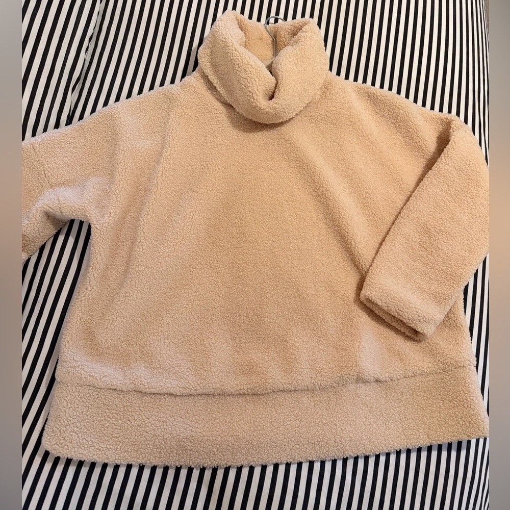 Tuckernuck Sherpa Cozy Tan Turtleneck Sweater